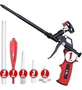 ixirpro Mega Professional Expanding Foam Spray Gun (1 Insulation Gun + 9 Extenders) PU Insulating...