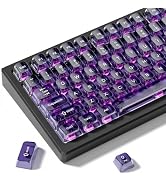 dagaladoo Clear keycaps Set,Translucent Keyboard keycaps,Jelly Key caps | Shine Through keycap Gl...