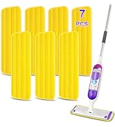7 Pack Reusable Mop Pads for Swiffer PowerMop -MEXERRIS Microfiber Mops Refill Wet Mop Pads Washa...
