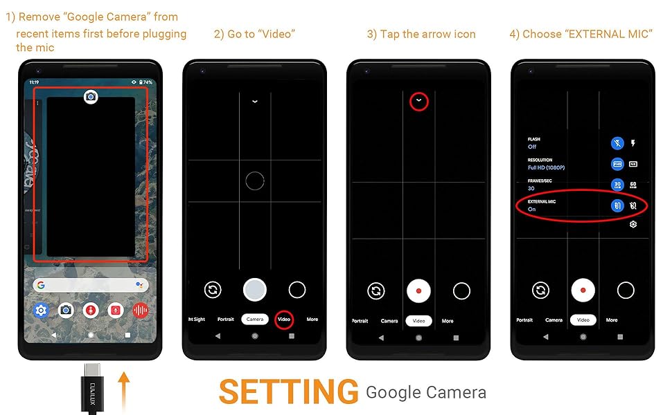 google camera seting