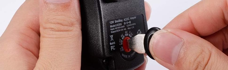 ac dc adapter 3V 4.5V 5V 6V 7.5V 9V 12V power supply