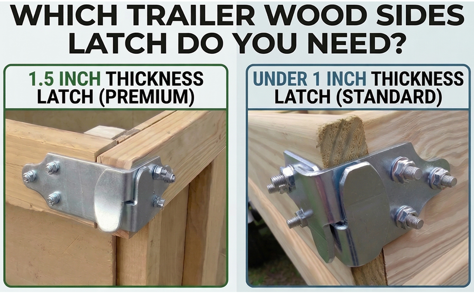 WHICH LATCH DO YOU NEED FOR YOUR TRAILER SIDES?