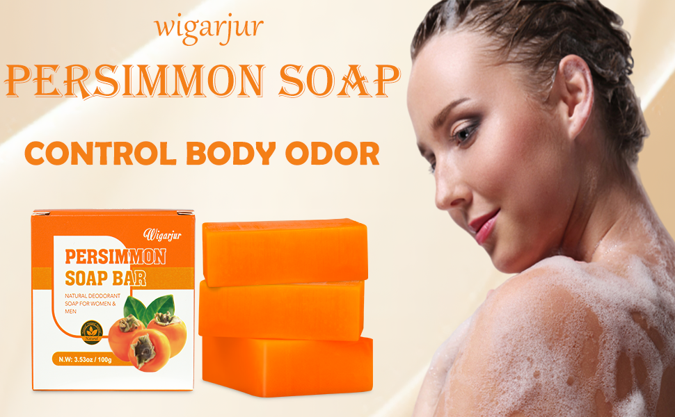 Persimmon soap bar for old people smell body odor