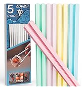 ZDPMK Fiberglass Chopsticks, 5 Pairs Reusable Chopsticks Dishwasher Safe, Japanese Chinese korean...