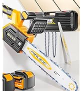 Brushless Cordless Chainsaw 12 Inch,Cordless Electric chainsaws for Wood Cutting,for Tree Trimmin...