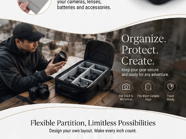 camera bag dividers,bag divider,camera backpack insert,backpack divider