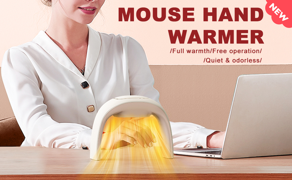 Heated Mouse Pad Hand Warmer, 110V Heated Desk Warmer for Office Gaming