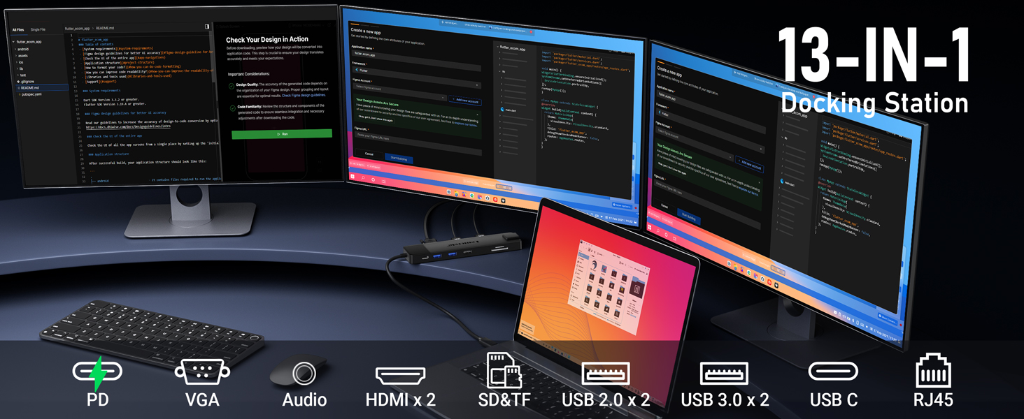 13 in 1 docking station