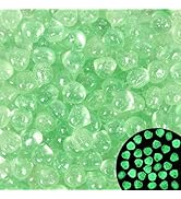 100pc Sparkling Glowing Rocks for Garden Decoration Glow in The Dark Garden Pebbles Glowing Stone...