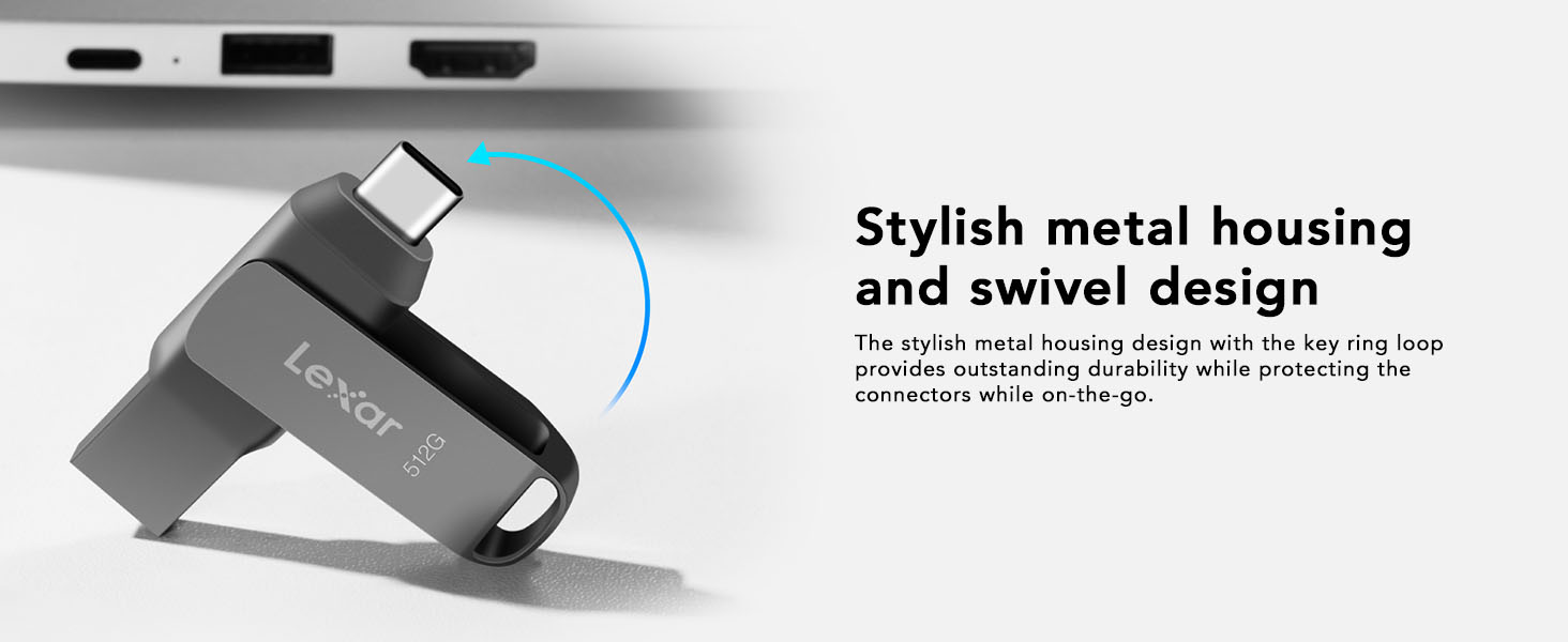 Stylish metal housing and swivel design