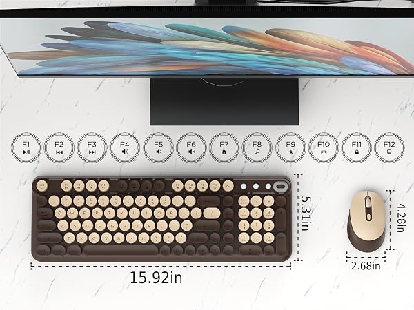 Wireless Keyboard and Mouse Combo
