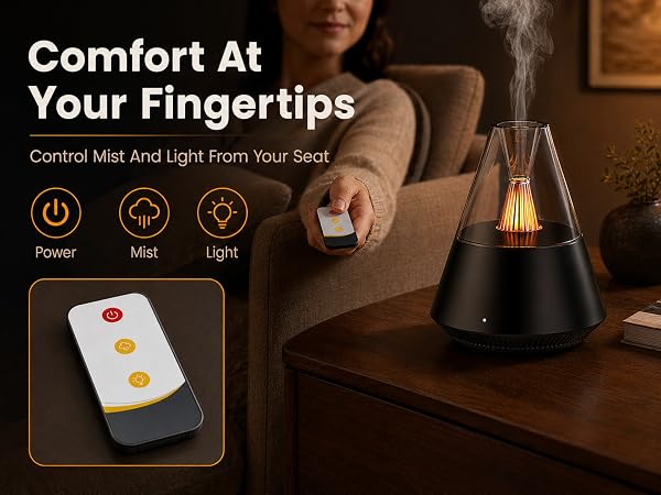TriPro Essential Oils Aroma Diffuser,Portable Humidifier with Cool Mist and Warm Light Effect