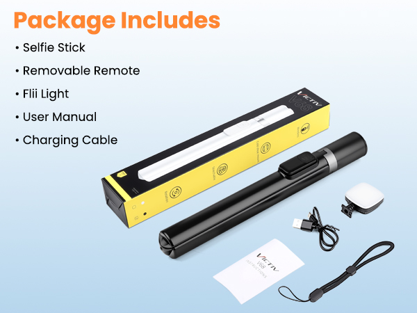 cellphone tripod with remote and fill light