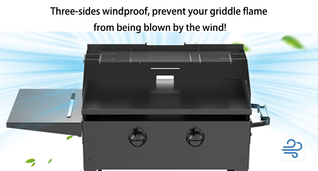 universal wind guard and warming rack