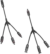 Pjerjzn Solar Panel Connector 3 to 1 Solar Panel Splitter 3 Way 1000V Y-Branch Cable Solar Panel ...