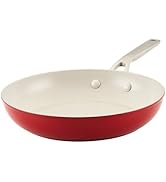 KitchenAid Hard Anodized Ceramic Nonstick Frying Pan/Skillet, 10 Inch, Empire Red