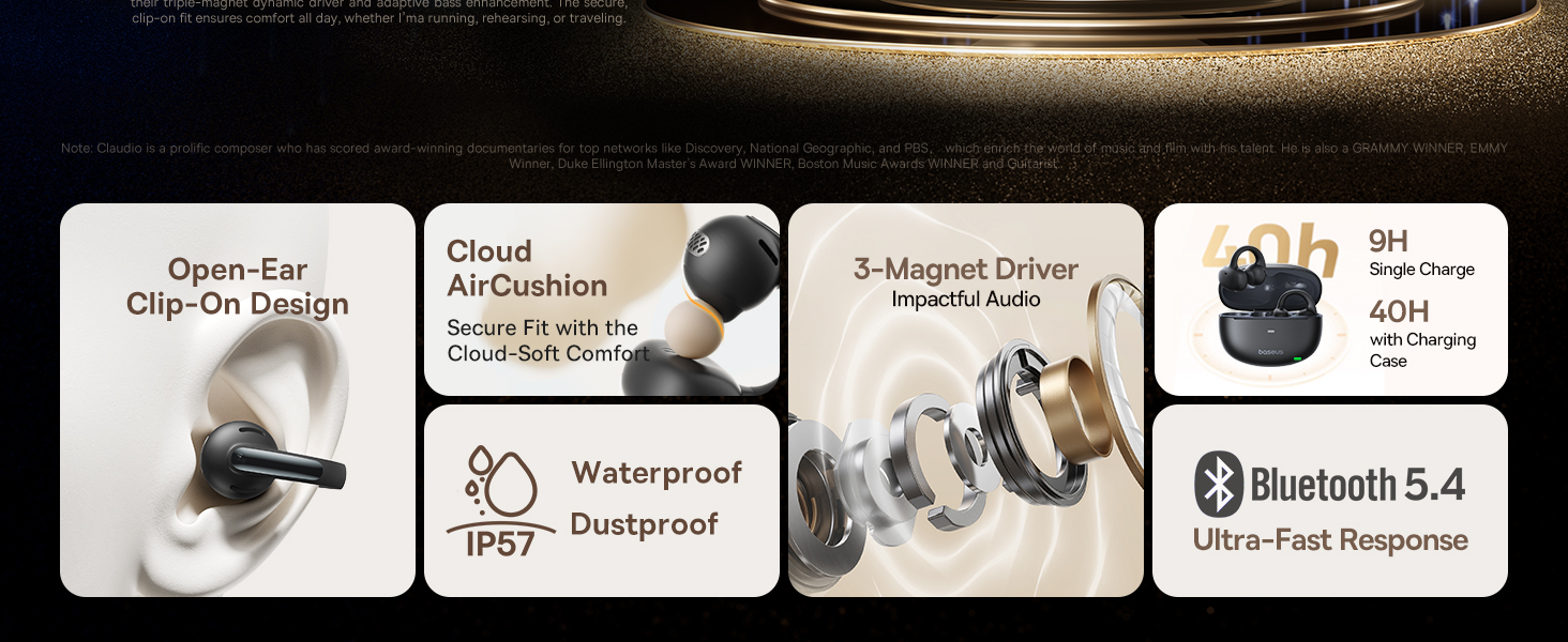 open ear earbuds clip on earbuds clip on headphones open ear headphones running headphones workout