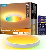 Govee Smart Ceiling Light 4300LM, RGBIC LED Ceiling Light Fixture Works with Matter, Flush Mount ...