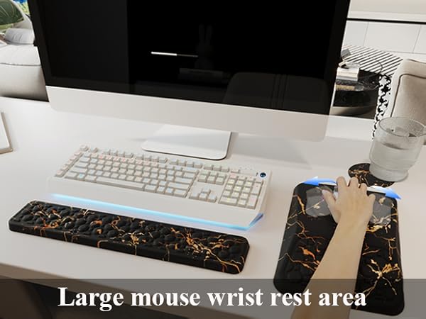 Keyboard wrist rest and mousepad