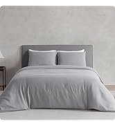 DAPU 100% Linen Duvet Cover Set - Pure Natural French Flax Linen with Corner Ties and Zipper Clos...