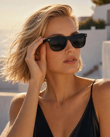 Sunglasses-Womens Polarized Sunglasses for Women-with UV Protection | Trendy Retro Sun Glasses