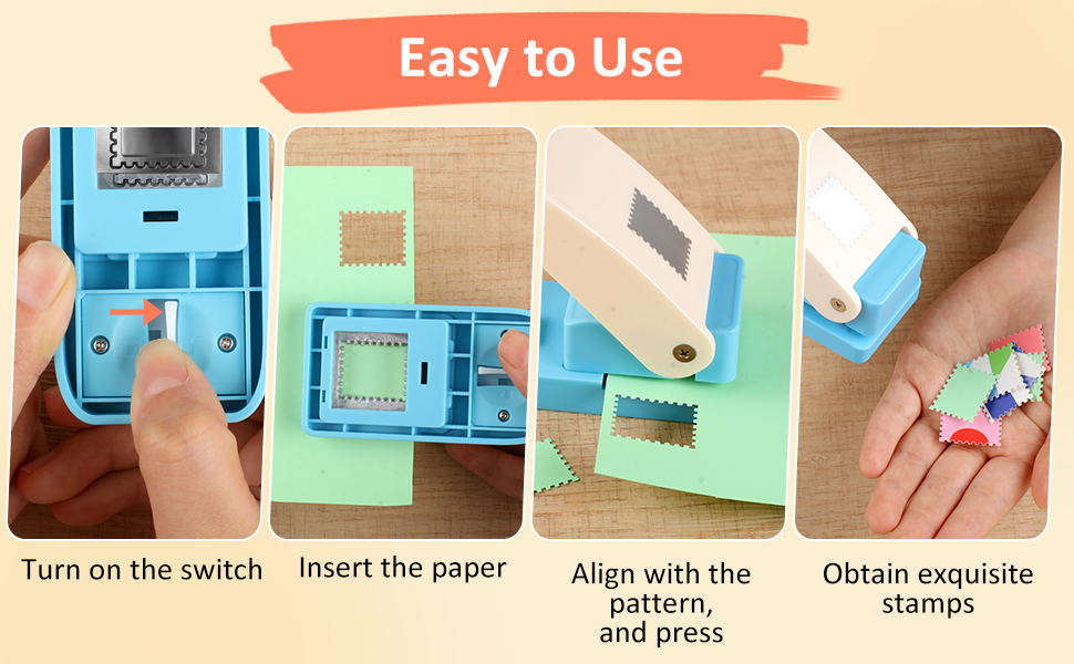 stamp shaped paper punch