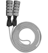 Jump Rope for Women &amp; Men Adjustable Length Cotton Skipping Rope for Adults &amp; Kids Workout Equipm...