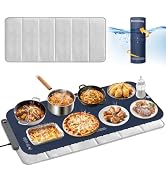 Homelove Warming Mat for Food - Electric Warming Tray with 7-Level Temp Settings &amp; 6 Hours Timer,...