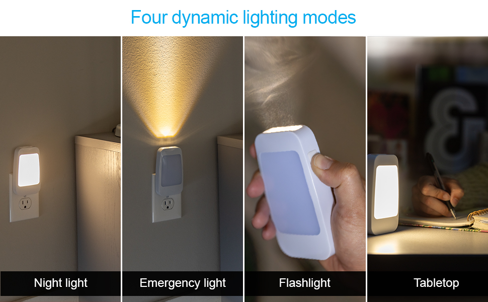 GE home electrical 4-in-1 Power Failure LED Night Light