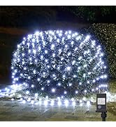 WBao Christmas Net Lights, 200LED 8.4ft x 5.2ft Christmas Lights with 8 Modes, Timer, End to End ...