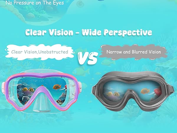 kid swimming goggles with nose cover