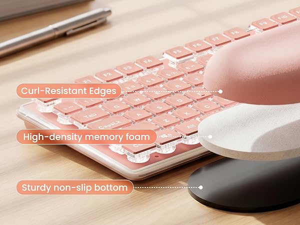 pink keyboard and mouse
