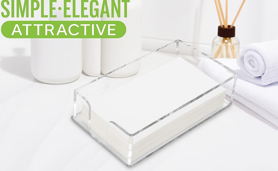 Acrylic napkin holder