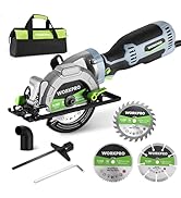 WORKPRO 5.8Amp 3500RPM Circular Saw with Parallel Guide, Maximum Cutting Depth 1-11/16?(90°),1-1/...