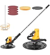 Meticuloso Concrete Trowel with Extension Rod, Concrete Mixer, Wall Smoothing Polishing Machine, ...