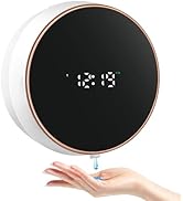 Automatic Soap Dispenser Liquid Bathroom: Wall Mount Rechargeable Touchless Adjustable Auto Smart...