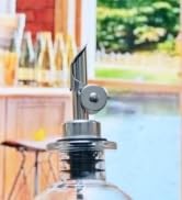 TERESRY Olive Oil Dispenser Spout, Weighted Liquor Pour Spout, Syrup Dispenser Spout, Stainless S...