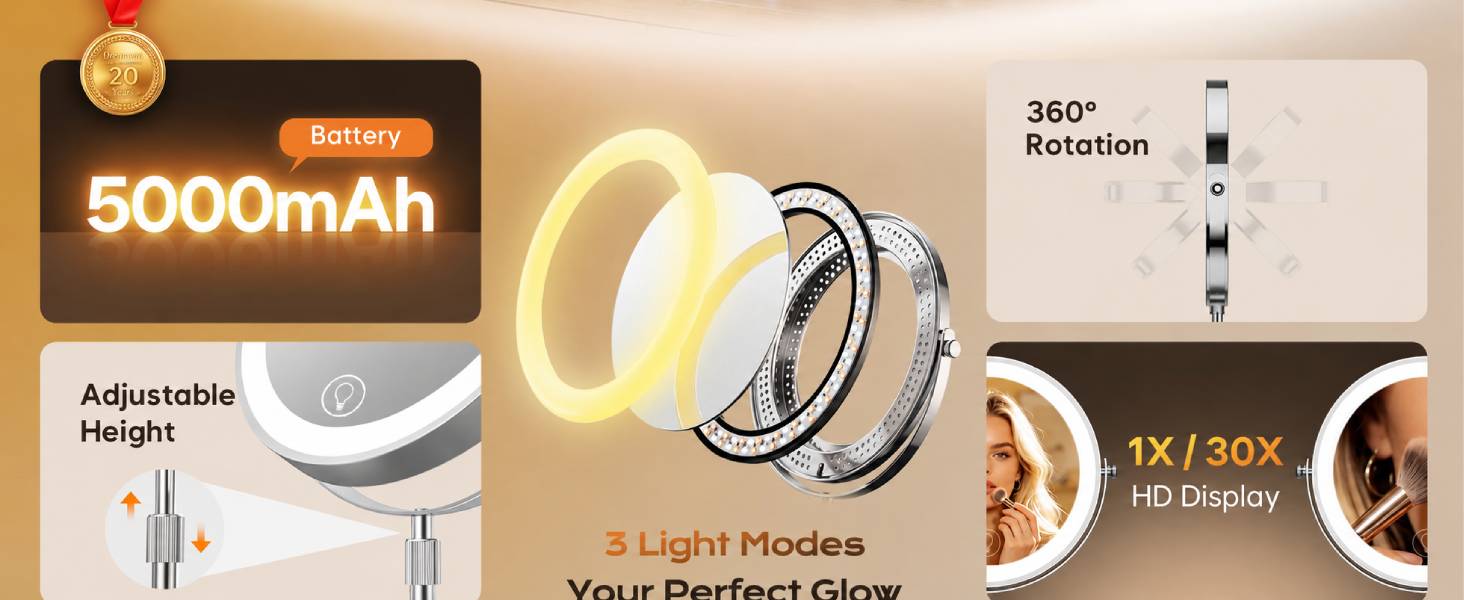 Lighted Makeup Mirror