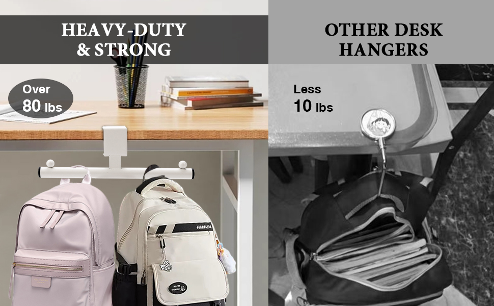 bag hanger for table