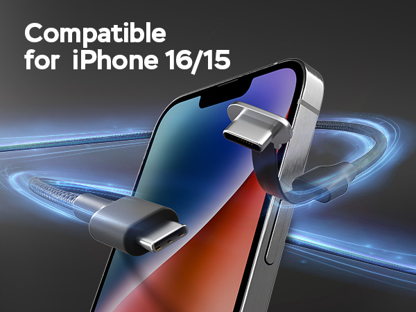 iPhone 16 15 charging cable usb c