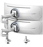 Dual Monitor-Arm Heavy-Duty for 17-49-inch Screens - Vertical Stacked Dual Monitor Mount Stand fo...