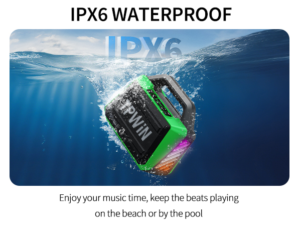 IPX6 Waterproof