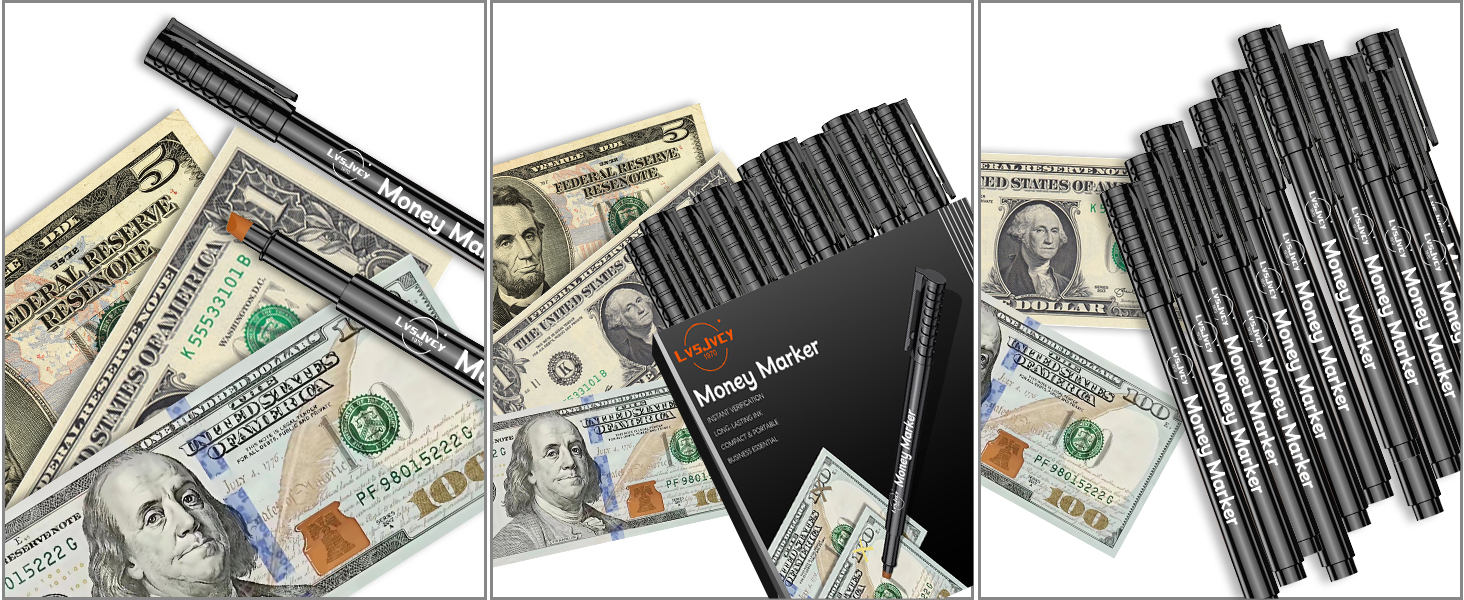 LvsJvcy Counterfeit Money Detector Pen