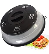 Microwave Splatter Cover Vented for Food, Splatter Guard &amp; Colander Kitchen Gadget for Fruit Vege...