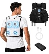 Sovrelon Portable Cooling Vest with 3 Cooling Plate, 3 Cooling Power Settings, Portable Air Condi...