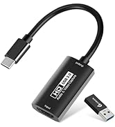Guermok Video Capture Card, USB 3.0 HDMI to USBC Capture Card, 4K 1080P60FPS Capture Devices for ...