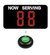 Take A Number System Number Calling System with 2 digits Number display and Next Call Button KOQI...