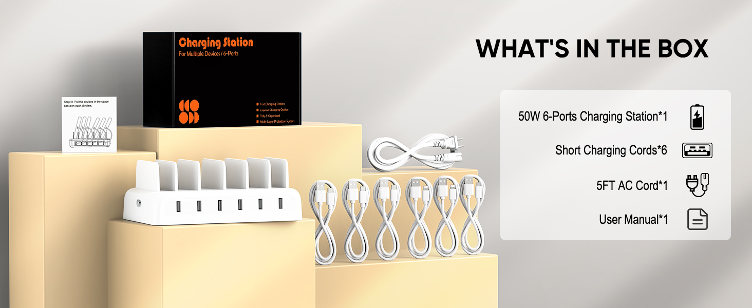 multi charging station packing list