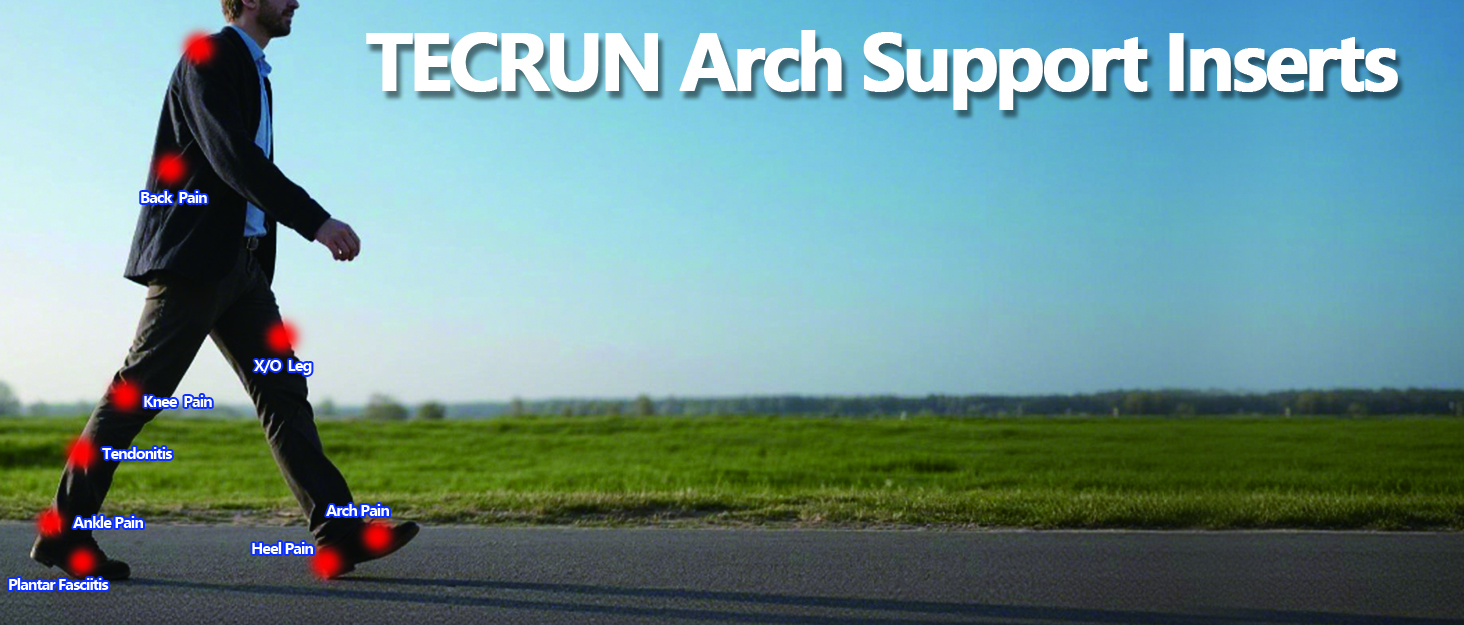 Plantar Fasciitis Relief Insoles Orthotic Arch Support Inserts Women Men