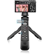 for Sony Vlogging Hand Grip Tripod, OLED Rechargeable Wireless Camera Remote Control for ZV-E10, ...